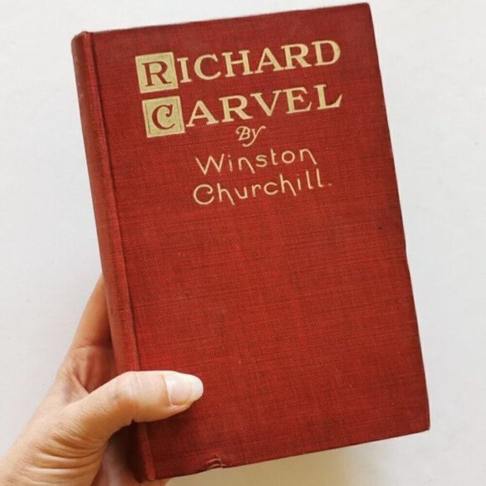 1912 Richard Carvel by Winston Churchill Hardcover Red Book Historical Novel